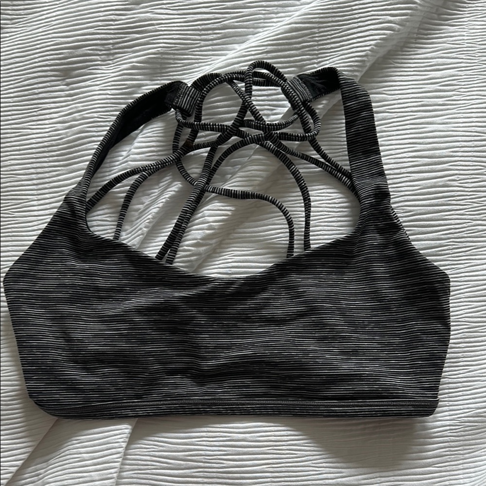 Lululemon Black Sports Bra Strappy Design